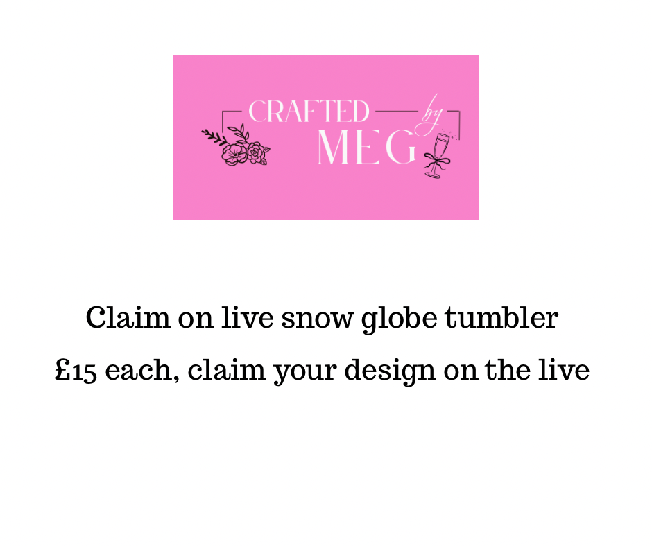 TikTok live snowglobe tumbler