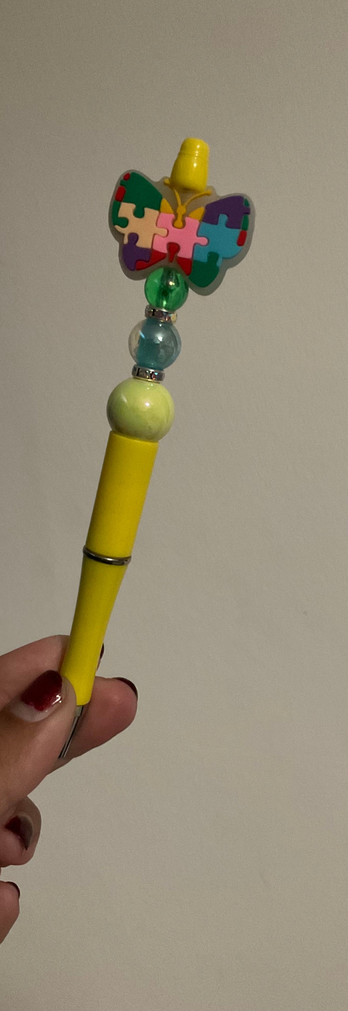 Beaded pen