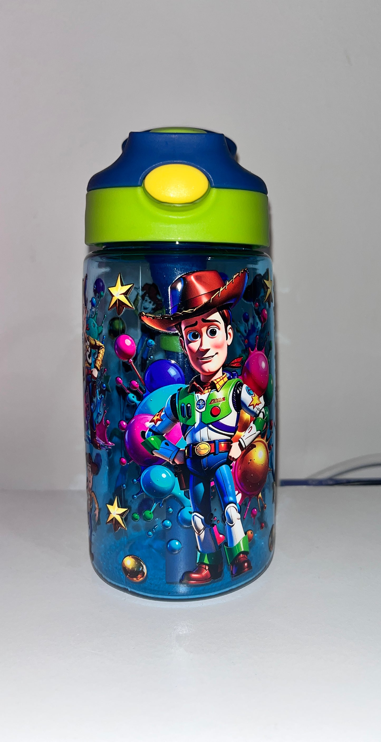 Kids straw bottle woody