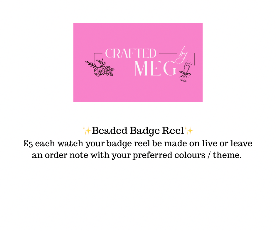 TikTok live beaded badge reel