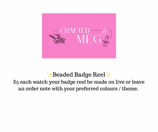 TikTok live beaded badge reel