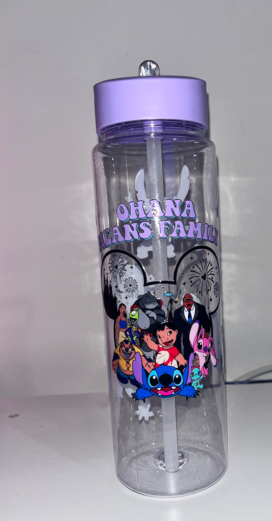 Tall straw bottle stitch