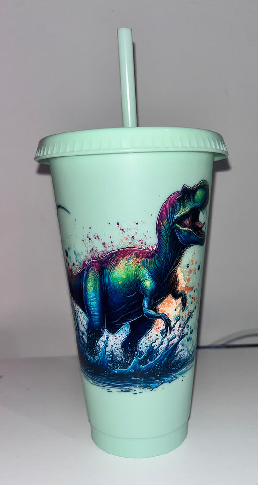 Cold cup dinosaur