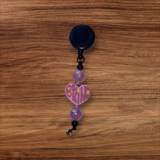Beaded badge reel