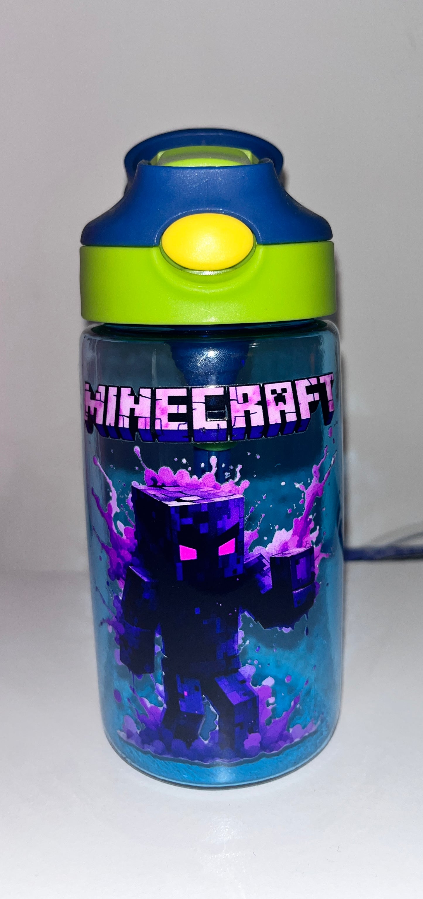 Kids straw bottle Minecraft