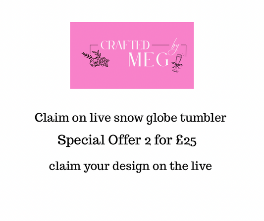Special live offer 2 snowglobe tumblers £25