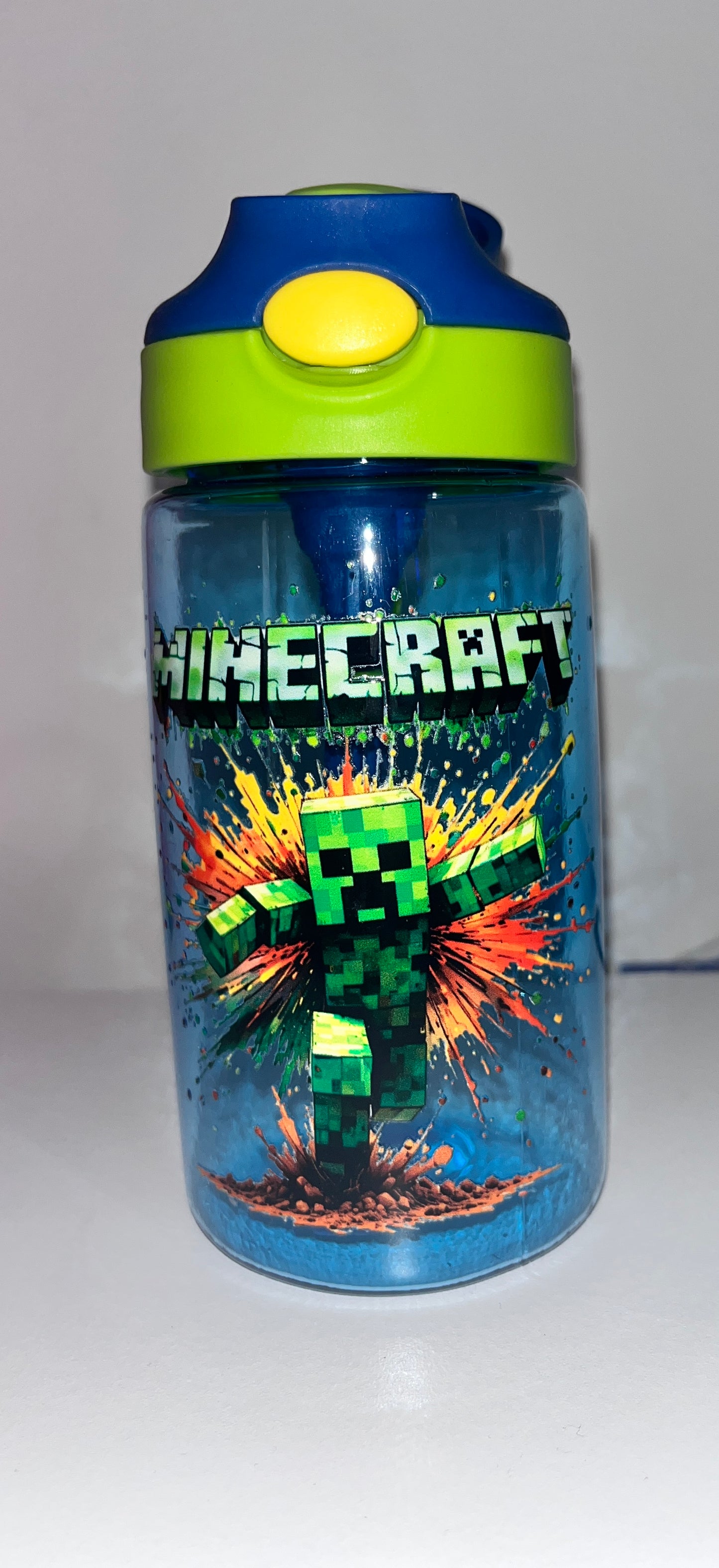 Kids straw bottle Minecraft