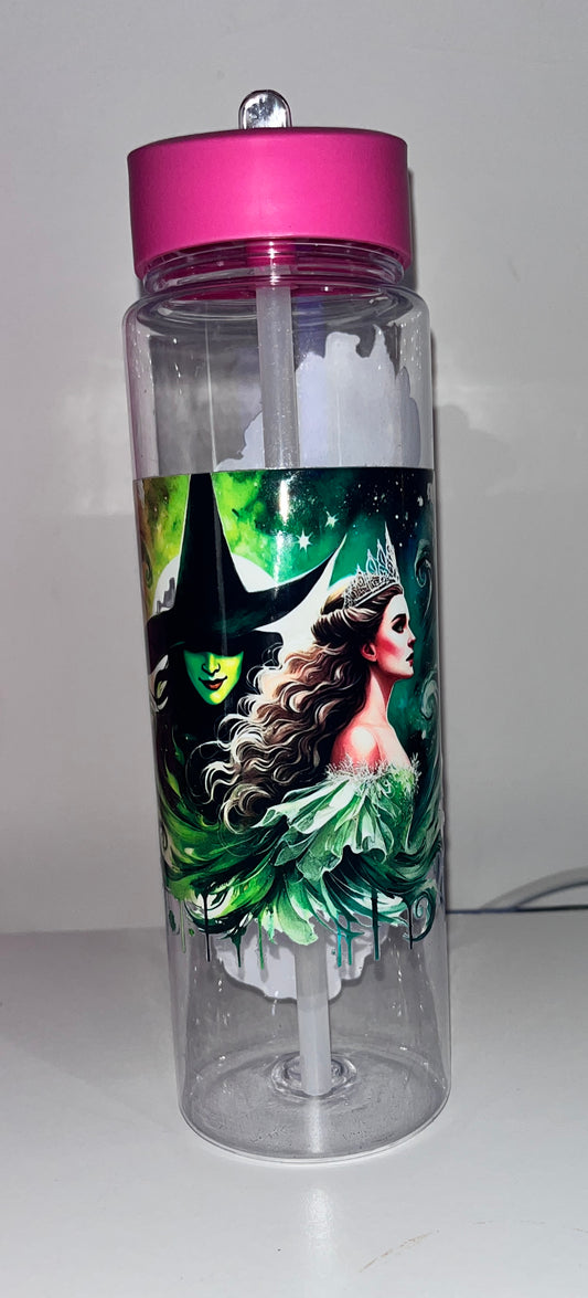 Tall straw bottle wicked