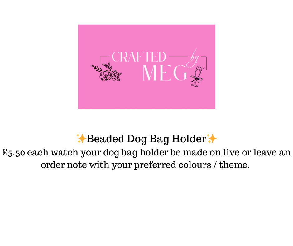 Beaded dog bag holder