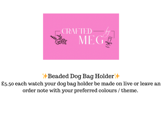 Beaded dog bag holder
